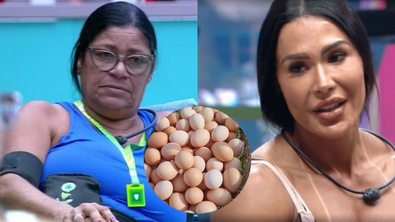 BBB 25: Joselma desafia Gracyanne na dieta para shape perfeito: ‘Vou comer 60 ovos’ - Reprodução/Globo