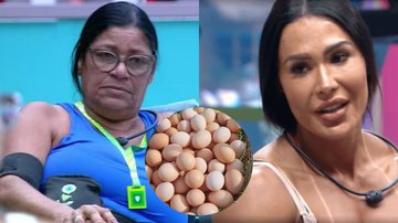 BBB 25: Joselma desafia Gracyanne na dieta para shape perfeito: ‘Vou comer 60 ovos’ - Reprodução/Globo