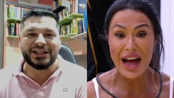 Marcos, irmão de Marcelo, do BBB 25, e Gracyanne Barbosa - Reprodução/Globo