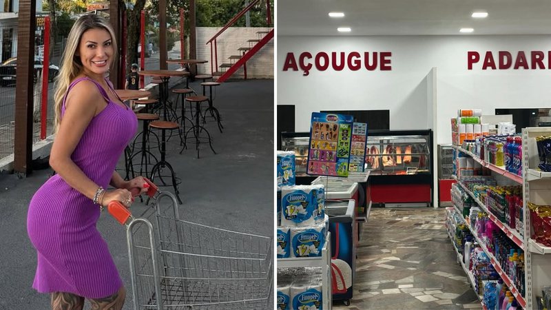 Padaria, adega e muito mais: Como é o supermercado de Andressa Urach? - Reprodução/Instagram