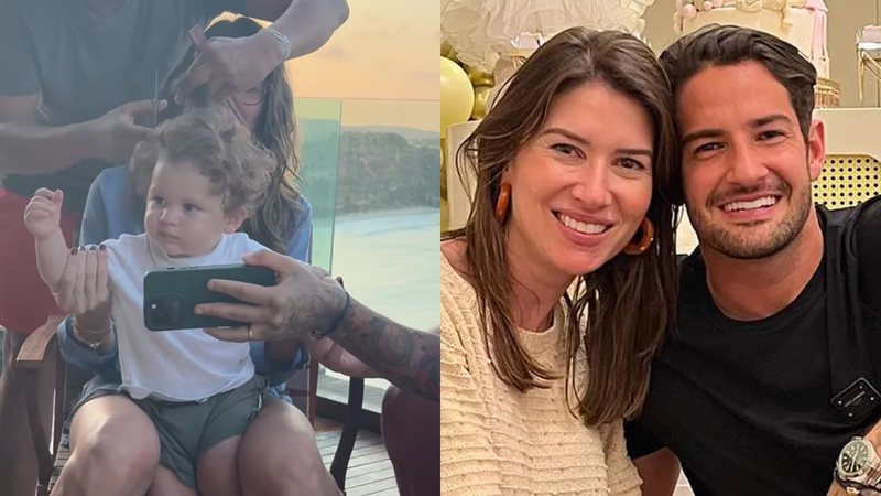 Rebeca Abravanel enfrenta ‘missão’ ao cortar o cabelo do filho com Alexandre Pato - Reprodução/Instagram