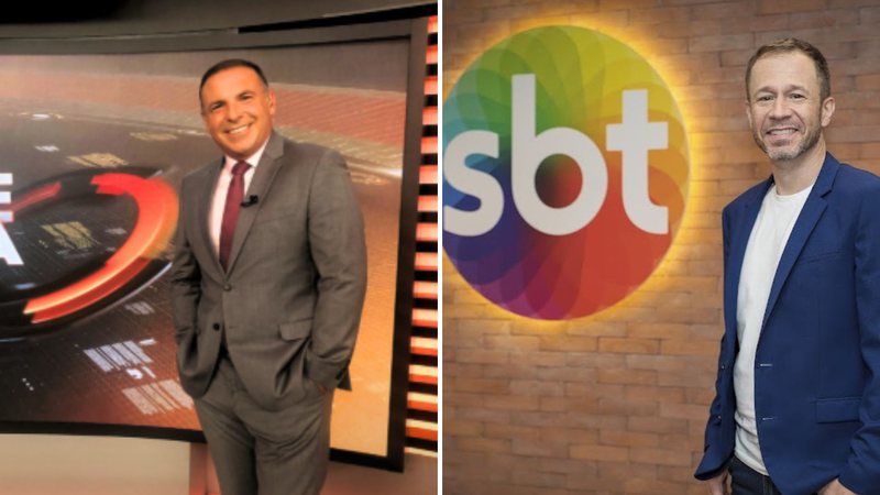 Reinaldo Gottino e o Cidade Alerta vence estreia de Tiago Leifert no SBT - Reprodução/Record e Rogerio Pallatta/SBT