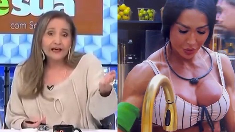 Sonia Abrão criticou o protagonismo de Gracyanne Barbosa no BBB 25 - Reprodução/RedeTV!/Globo