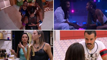 BBB 25 tem noitada com beijo esnobado, promessas e confissão de desconforto - Reprodução/Globo