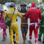 Polícia se fantasia de 'Power Rangers' para combate a furtos durante o Carnaval