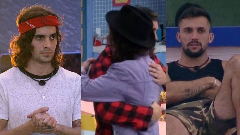 BBB21: Grandes adversários, Arthur e Fiuk selam a paz em abraço caloroso: "O maior ensinamento" - Reprodução/TV Globo