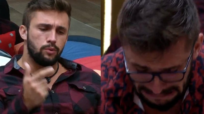 BBB21: Ainda sem acreditar, Arthur se revolta por ter sido chamado de covarde e desabafa: “O cara falou da Carla” - Reprodução/TV Globo