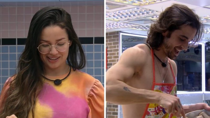 BBB21: Fiuk e Juliette conversam sobre terem dormido juntinhos: "Tava solto igual arroz" - Reprodução/TV Globo