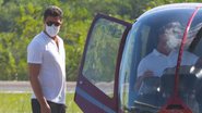 Cauã Reymond e Mariana Goldfarb alugam helicóptero e embarcam para fim de semana em praia no Rio - Dilson Silva/AgNews