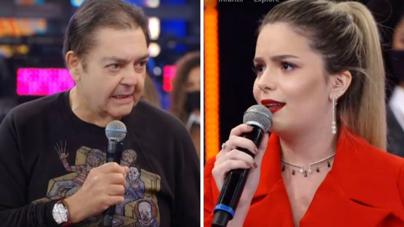 No Domingão, Faustão pergunta se Viih Tube vai dar uma facada em Juliette após o BBB21: "Quando encontrar na rua" - Reprodução/TV Globo