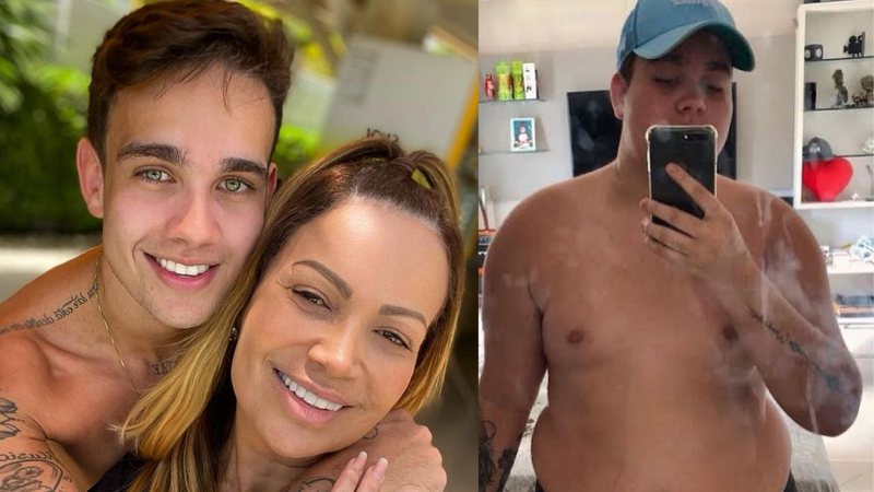 Filho de Solange Almeida surpreende com antes e depois de cirurgia bariátrica: "Menos 70 kg" - Reprodução/Instagram