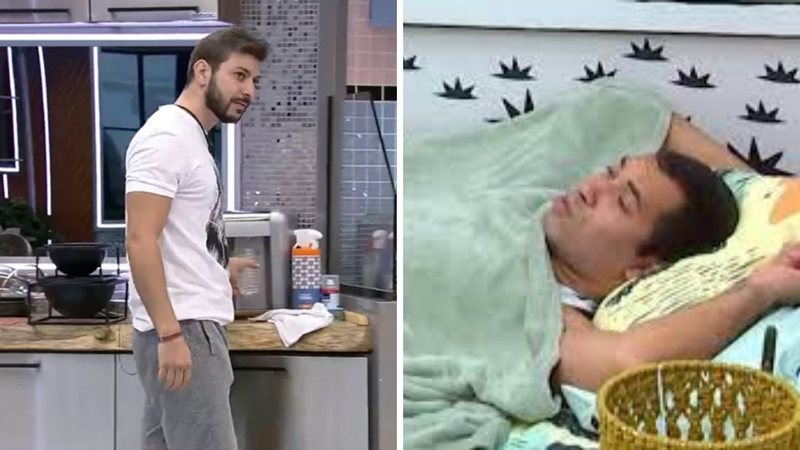 BBB21: Que situação! Caio espalha que pegou Gilberto se tocando debaixo do edredom - Reprodução/TV Globo