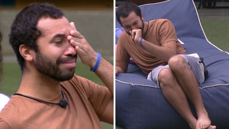 BBB21: Gilberto tem crise de choro, faz previsão equivocada e teme não ir pra final: "Pela minha experiência" - Reprodução/TV Globo