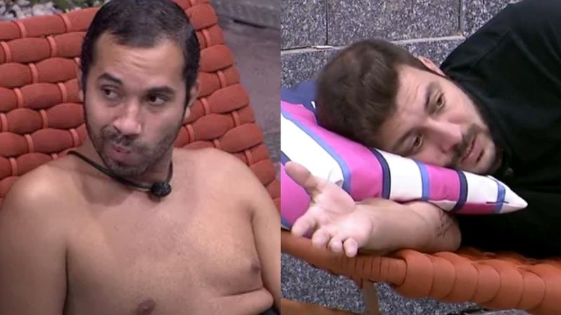 BBB21: Complô? Gilberto e Caio planejam estratégia para se safarem do Paredão com voto em sister: “Tu vai nela” - Reprodução/TV Globo