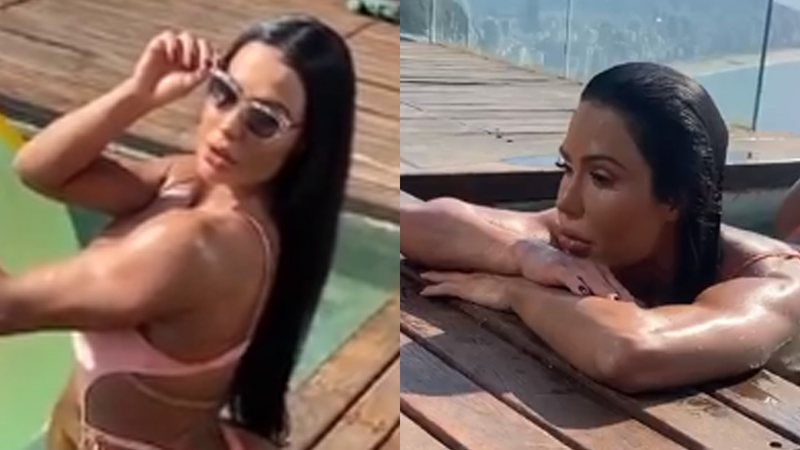 Gracyanne Barbosa empina bumbum em vídeo quente - Reprodução/Instagram