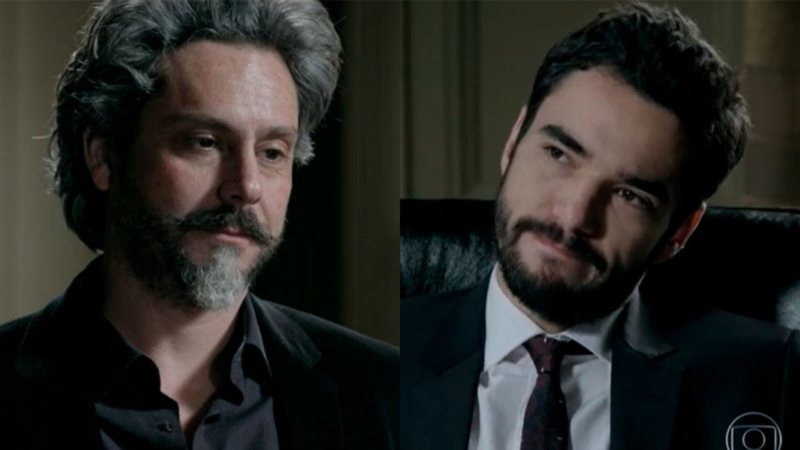 O primogênito do comendador deseja mais do que tudo assumir o lugar do pai à frente dos negócios; confira - Reprodução/TV Globo