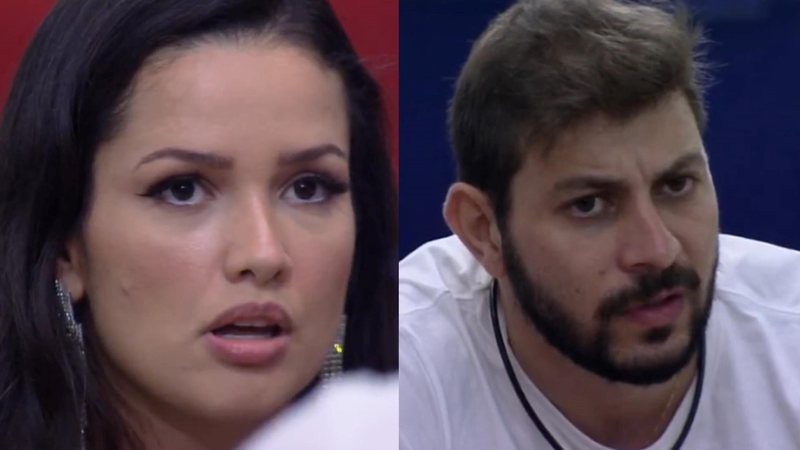 BBB21: Destemida, Juliette coloca Caio contra a parede, questiona contragolpe e recebe resposta inusitada: “Oi?” - Reprodução/TV Globo