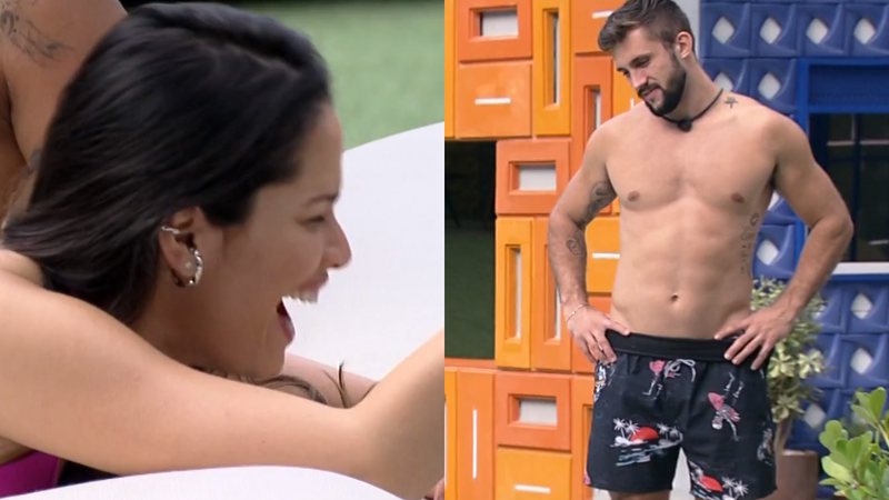 Juliette faz graça com Arthur no BBB21 - Reprodução/TV Globo