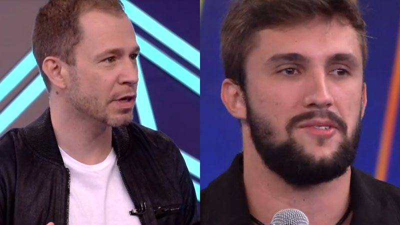 Tiago Leifert fala com Arthur no BBB21 - Reprodução/TV Globo