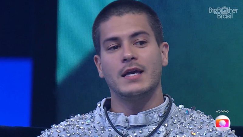 Arthur Aguiar explicou a verdade sobre sua relação com a comida no BBB22 - Reprodução/TV Globo