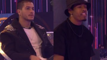 Arthur Aguiar e Paulo André se bicam em festa - Reprodução/TV Globo