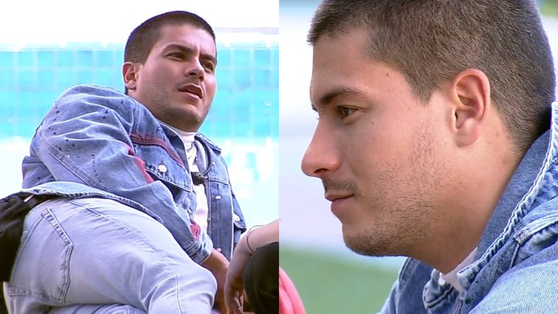 Arthur Aguiar reclamou da falsidade de seus colegas de confinamento na gravação do BBB Dia 101 - Reprodução/TV Globo