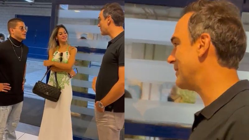 Arthur Aguiar reencontrou Tadeu Schmidt após o fim do BBB22 e ouviu um discurso emocionante do apresentador - Reprodução/Instagram