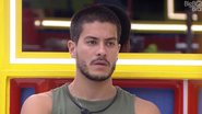 Arthur Aguiar deixou claro que não gosta das opções de comida enviadas pela produção para as festas do BBB22 - Reprodução/TV Globo