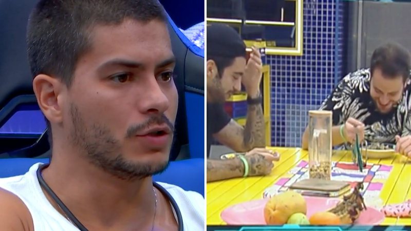 BBB22: Brother fica feliz com saída de Arthur Aguiar que vê tudo: "Não esperava" - Reprodução/TV Globo