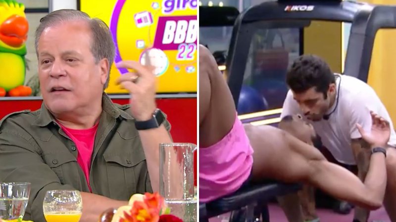 Chico Pinheiro alfineta beijo entre PA e Scooby no BBB22: "Judas traiu com um beijo" - Reprodução/TV Globo