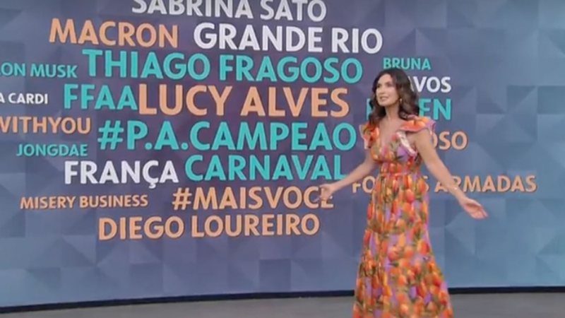 Fátima Bernardes sofre ataques dos fãs de Arthur Aguiar: "Manipulação descarada" - Reprodução/TV Globo