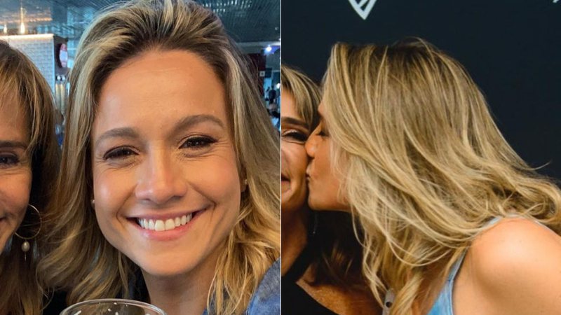 Discreta, Fernanda Gentil surge em cliques raríssimos com a mãe - Instagram