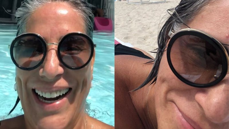 Aos 58 anos, Glória Pires se clica de biquíni e dá close no bumbum: "Igual vinho" - Reprodução/Instagram