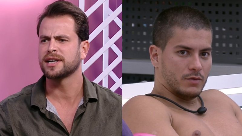 BBB22: Gustavo dispensa amizade com Arthur e alfineta: "Somos muito diferentes" - Reprodução / TV Globo