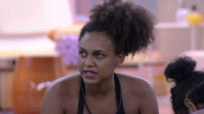 Jessilane deixou claro que está preocupada com o possível resultado do atual paredão no BBB22 - Reprodução/TV Globo