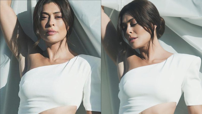 Juliana Paes ostenta barriga trincada em vestido aberto na cintura: "Escultural" - Reprodução/Instagram