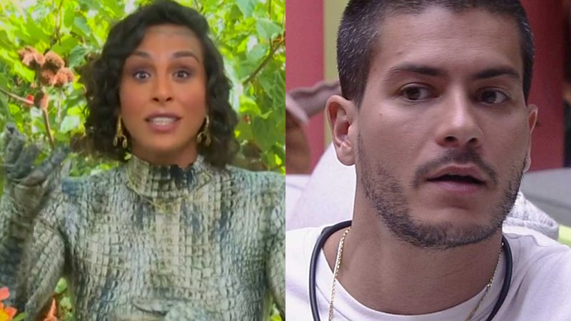 Lina rebate acusação pesada de Arthur Aguiar ao vivo - Reprodução/TV Globo