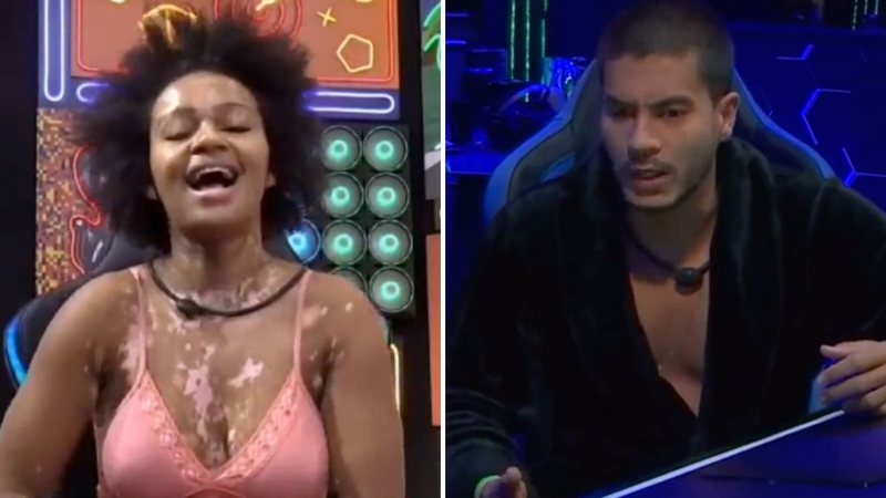 BBB22: Feliz, Natália manda recado para Arthur após falsa eliminação: "Resposta do público" - Reprodução/TV Globo