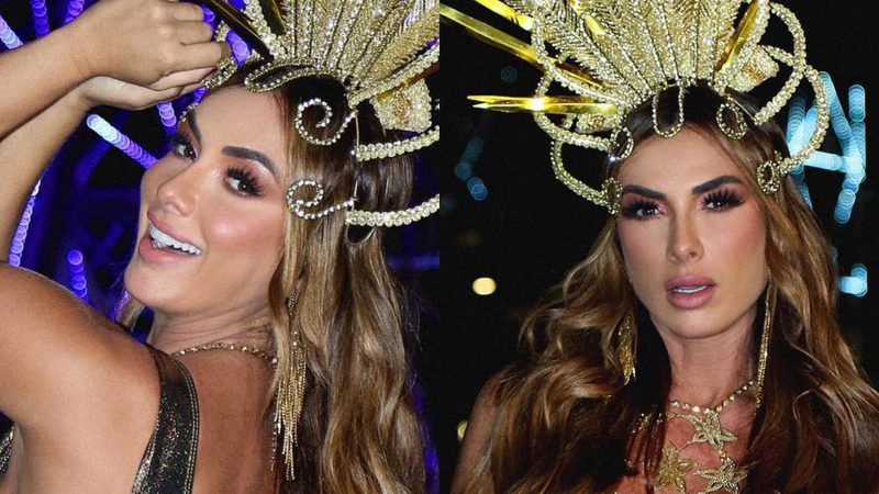 Nicole Bahls posa com look cavadíssimo de Carnaval e exibe bumbum gigante: "Deusa" - Reprodução/TV Globo