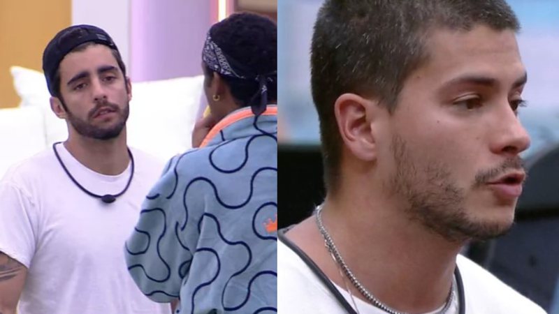 BBB22: Pedro Scooby fofoca treta com Arthur e alfineta: "Achei que era grave" - Reprodução / TV Globo