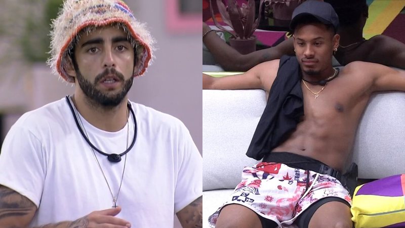 Pedro Scooby reclamou de uma atitude de Paulo André no BBB22 ao conversar com Douglas Silva - Reprodução/TV Globo