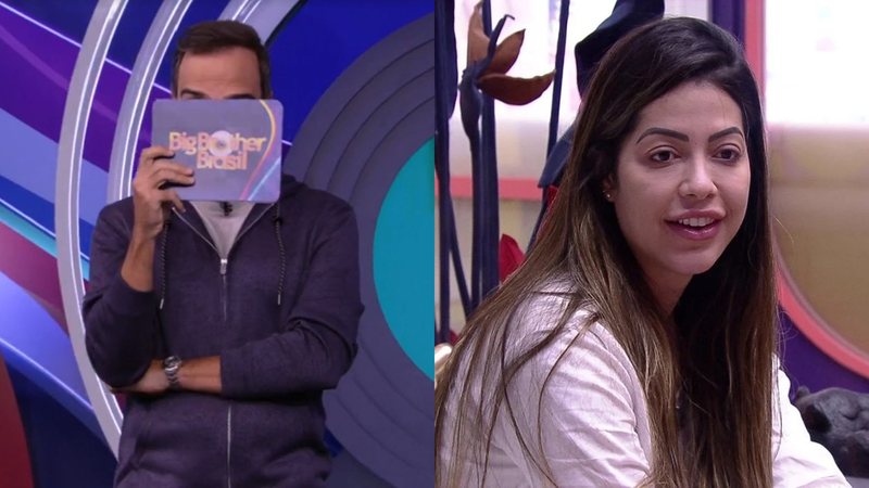 Tadeu Schmidt enviou um recado à Laís Caldas ao vivo após a eliminação de Gustavo do BBB22 - Reprodução/TV Globo