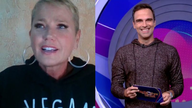 BBB22: Xuxa Meneghel se surpreende com Tadeu Schmidt: "Ele quem venceu esse BBB" - Reprodução / TV Globo