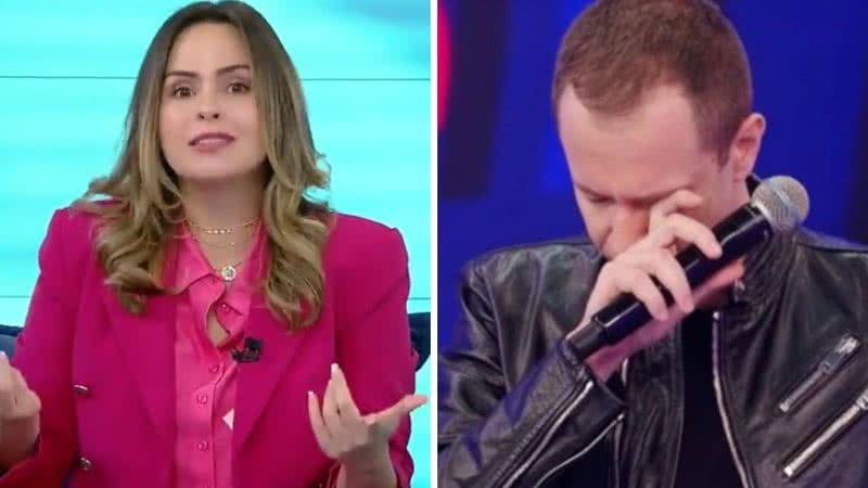 Ex-BBB Ana Paula Renault ironiza choro de Tiago Leifert no 'Domingão': "Fiquei comovida" - Reprodução/TV Globo/SBT