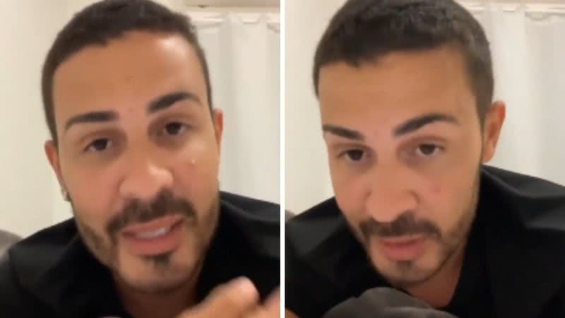 Em vídeo que está circulando pela web, o influenciador afirmou que tudo foi uma decisão dele; veja - Reprodução/ Instagram