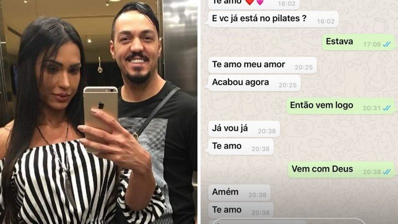 Gracyanne Barbosa é acusada de deixar Belo no vácuo em troca de mensagens após "eu te amo" - Reprodução/Instagram