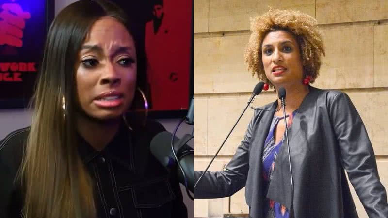 Ex-BBB Lumena Aleluia detalha encontro com Marielle Franco minutos antes de assassinato: "Me emociono" - Reprodução/YouTube/Instagram