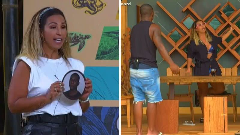 Ilha Record: Valesca Popuzuda se revolta após briga com MC Negão da BL e rebate: "Sou mulher para cara***" - Reprodução/RecordTV