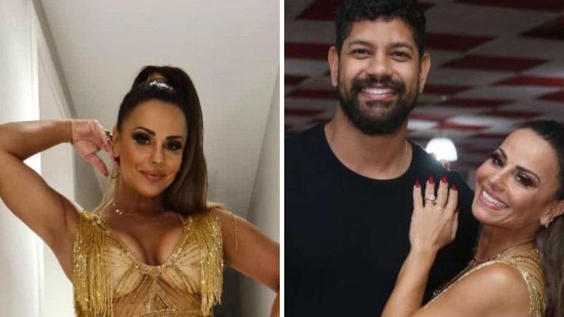 Ao lado do marido, Viviane Araújo causa com look-escândalo em ensaio rumo ao Carnaval: "Com você meu mundo é perfeito" - Reprodução/Instagram