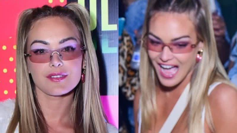 Bárbara Heck chama atenção com look estilo barbiecore em festa - AgNews / Marcelo Sá Barretto e Léo Franco